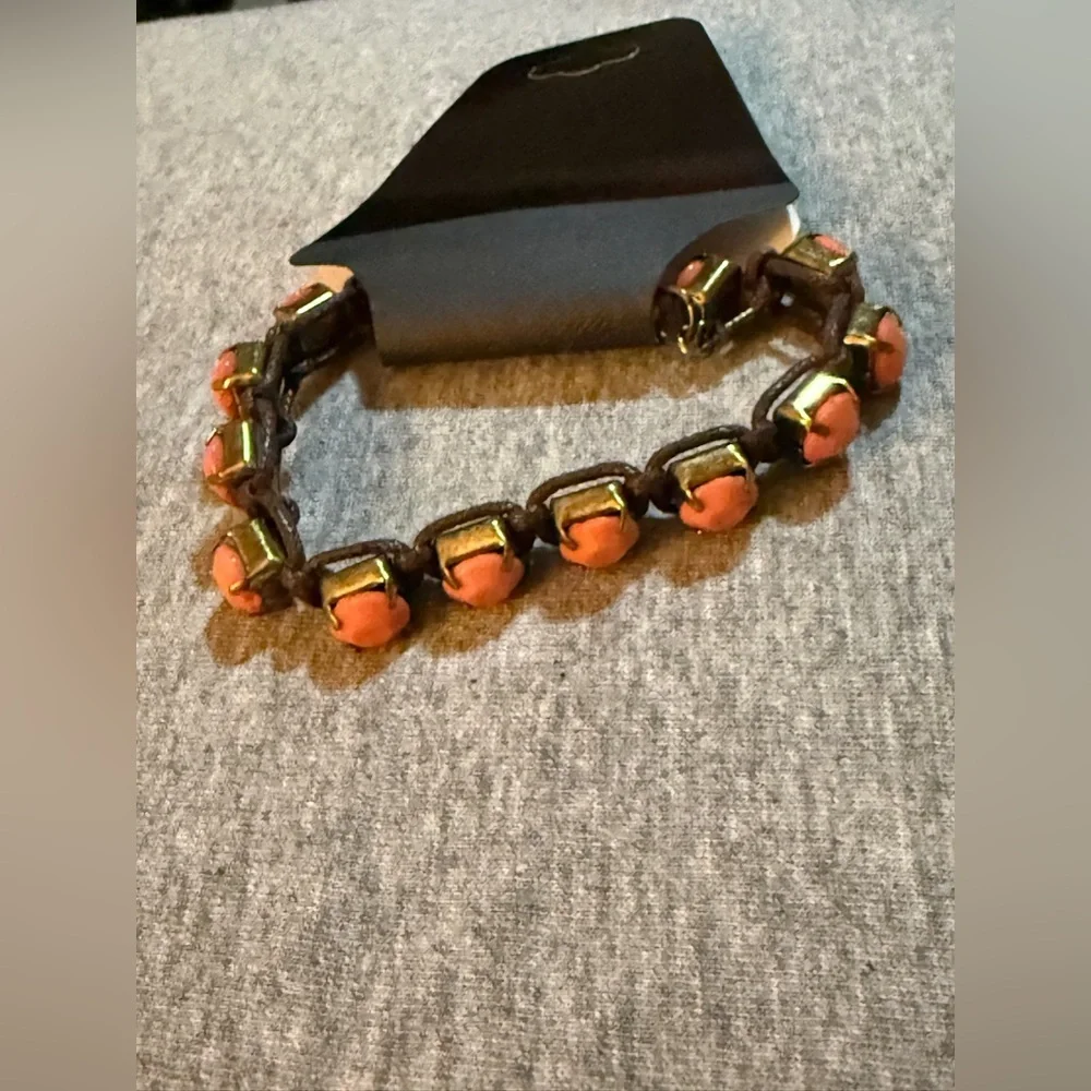 Gold and Pink Women's Bracelet